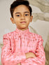 Boy's Pink Silk Blend Jodhpuri