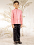 Boy's Pink Silk Blend Jodhpuri