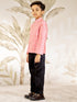 Boy's Pink Silk Blend Jodhpuri