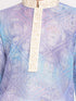 Boy's' Blue And Cream Kurta Pyjama Set
