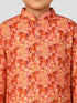Boys Peach Animal Print Kurta Pyjama Set