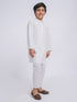 Men's White Cotton Kurta And Pyjama Set