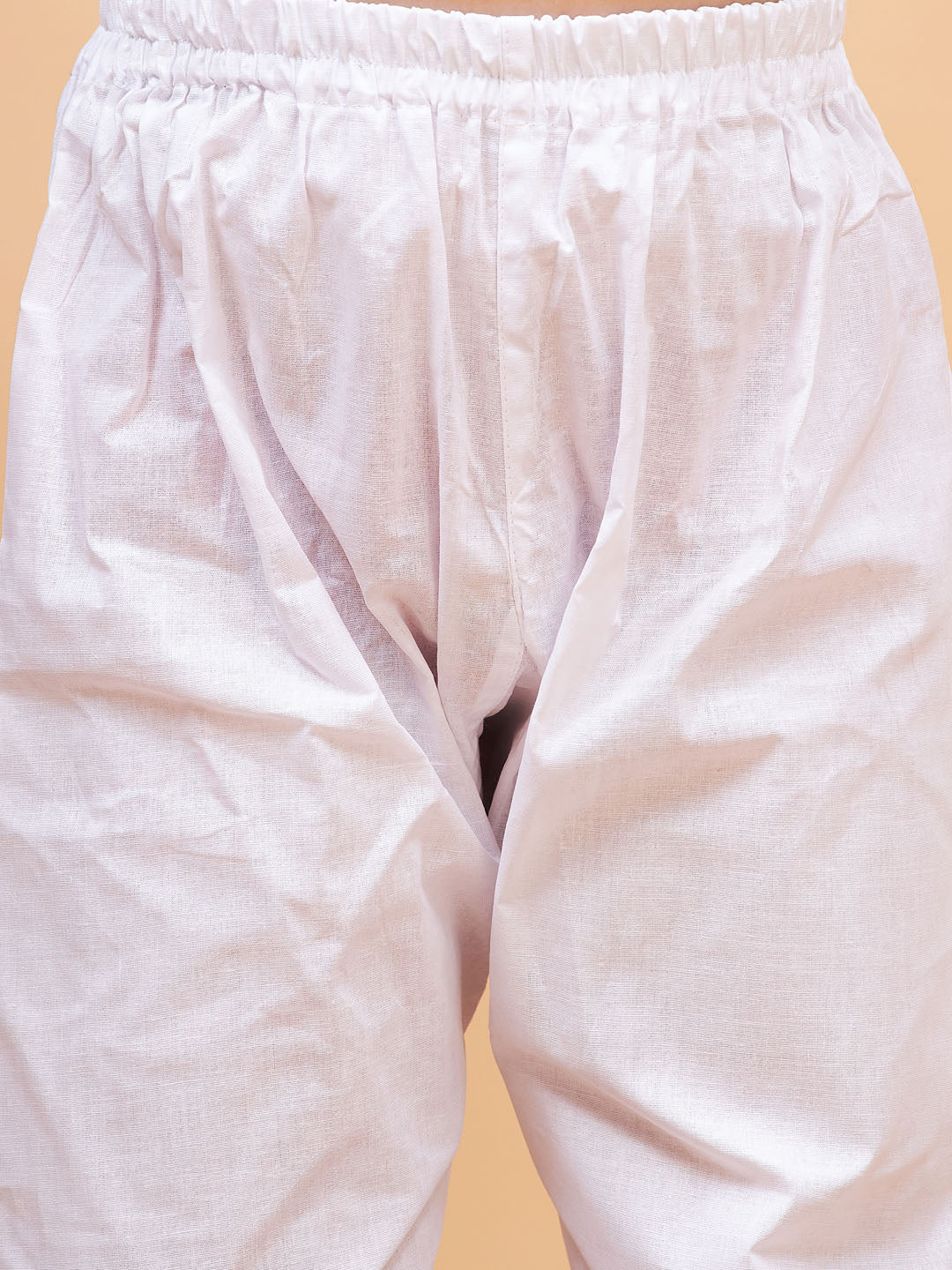 Men's White Cotton Kurta And Pyjama Set