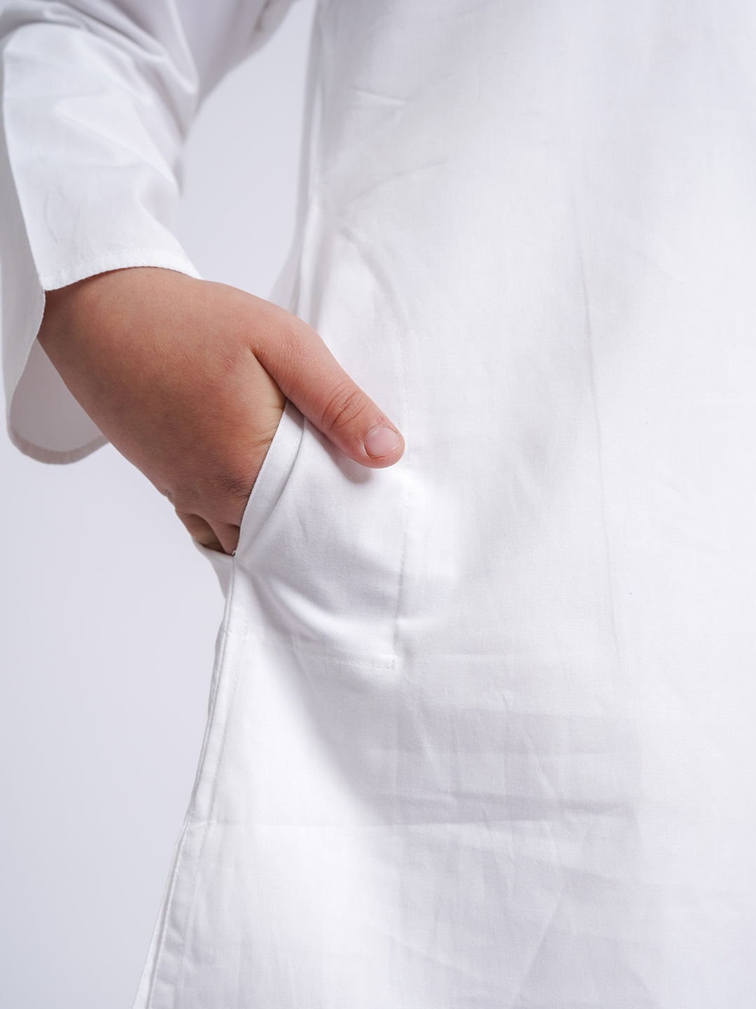 Men's White Cotton Kurta And Pyjama Set