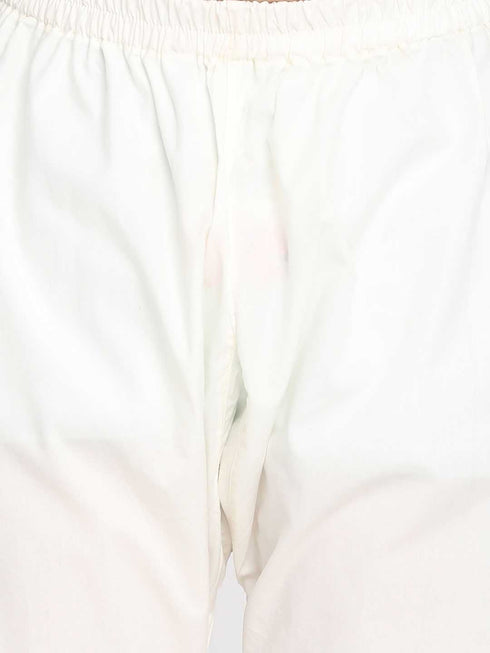 Boy's' Blue And White Kurta Pyjama Set