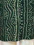 Boys Green Rayon Bandhani Kurta Pyjama Set