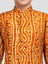 Boys Falsa Pure Cotton Bandhani Digital Print Kurta Pyjama Set