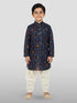 Boy's' Blue Kurta And Patiala Set