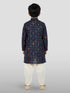Boy's' Blue Kurta And Patiala Set