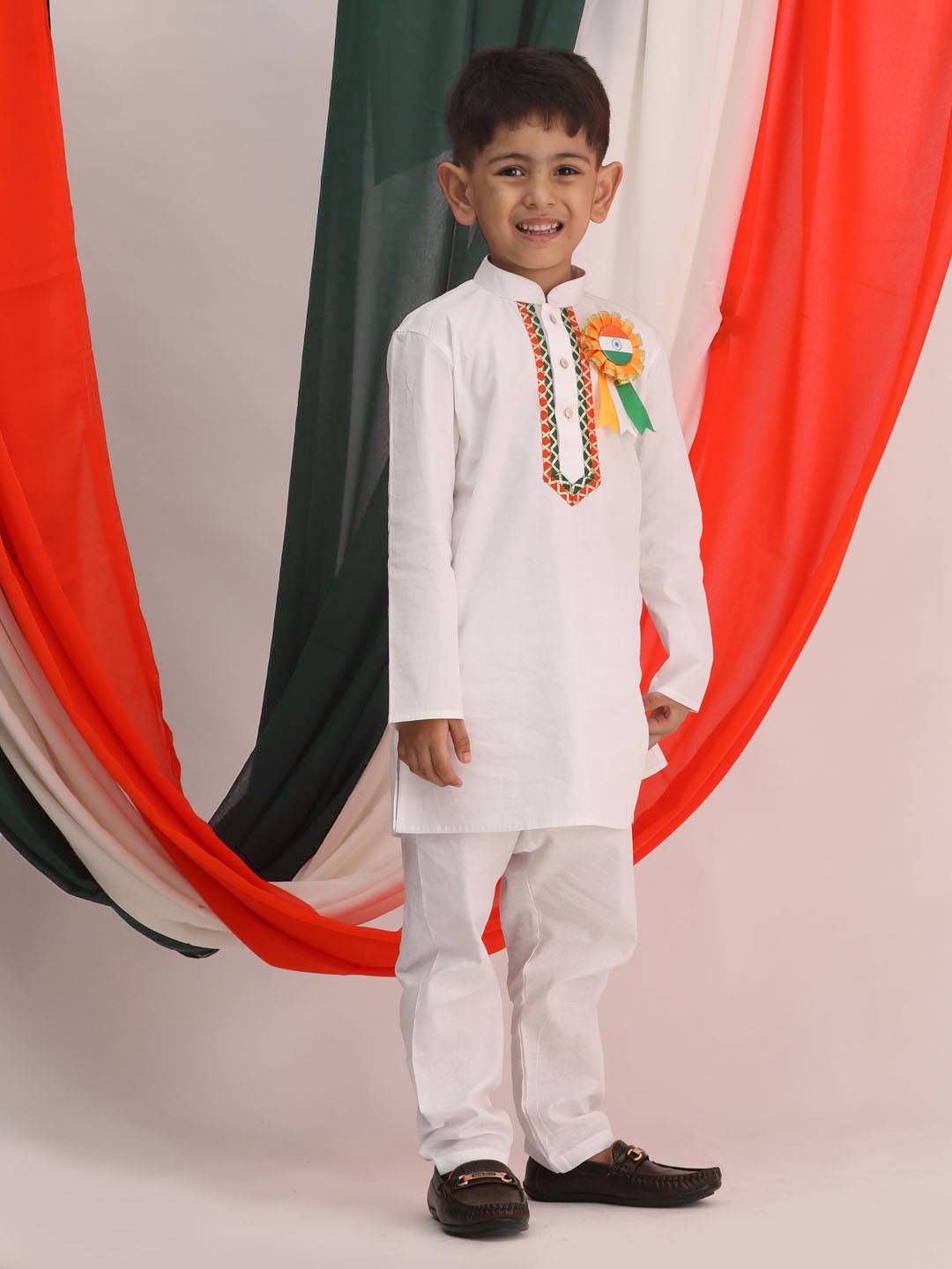 Boy's Republic Day Special Kurta Pyjama Set