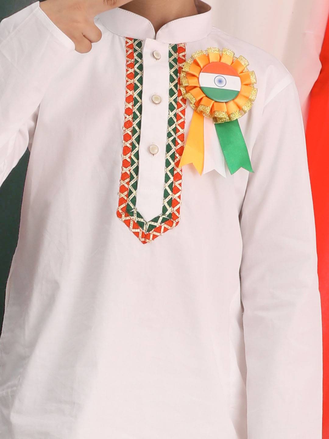 Boy's Republic Day Special Kurta Pyjama Set