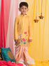 Boy's' Yellow Krishna Kurta And Dhoti Set