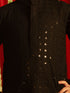 Boy's' Black And White Schiffli Kurta Pyjama Set