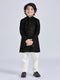 Boy's' Black Kurta And Pyjama Set