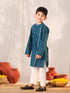 Boy's' Turquoise Kurta Pyjama Set
