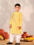 Boy's' Yellow Kurta Pyjama Set
