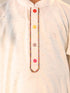 Boy's' Cream Holi Special Kurta Pyjama Set