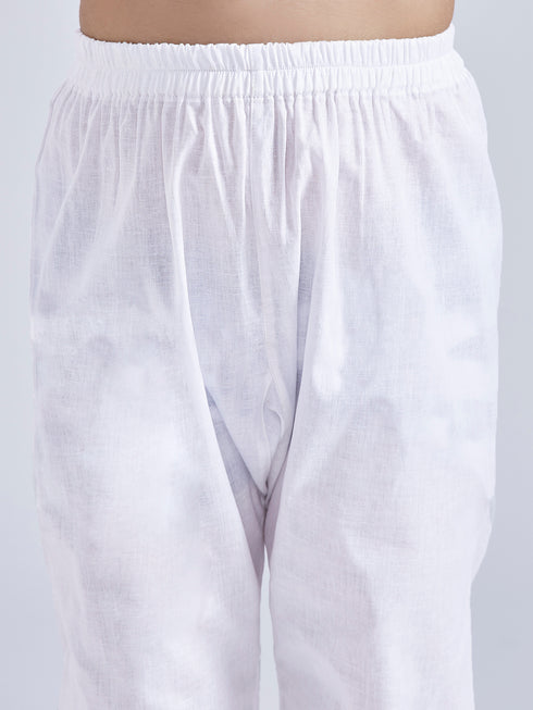 Boy's' Aqua Kurta And Pyjama Set