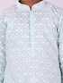 Boy's' Green And White Kurta And Pyjama Set