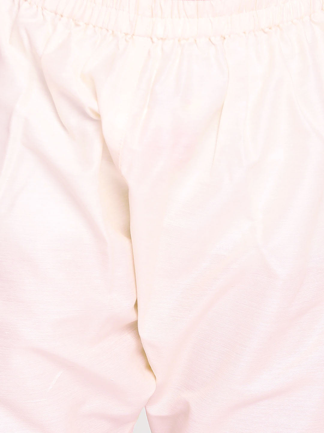 Boy's' Yellow And Cream Kurta Pyjama Set