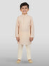 Boy's Peach Kurta And Pyjama Set