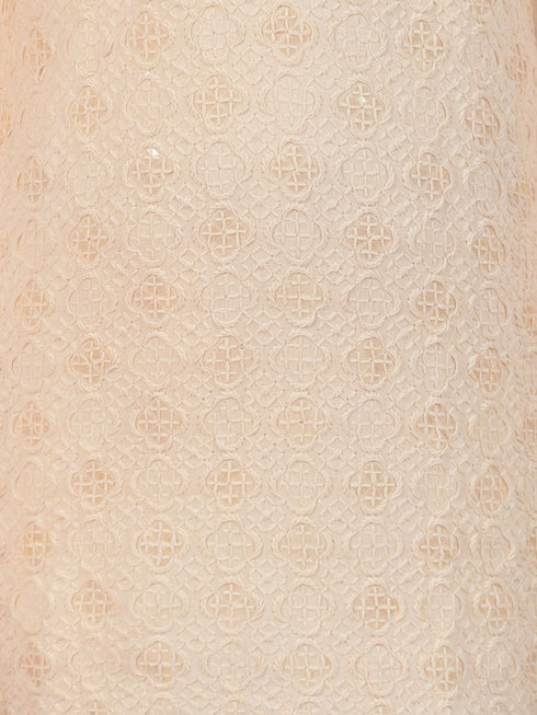 Boy's Peach Kurta And Pyjama Set