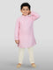 Boy's Pink Kurta And Pyjama Set