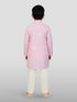 Boy's Pink Kurta And Pyjama Set
