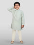 Boy's' Pista Green Kurta And Pyjama Set