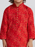 Boy's' Red Kurta And Patiala Set