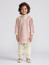 Boy's' Peach Kurta And Patiala Set