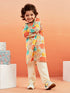 Boy's' Multicolour Kurta And Pyjama Set