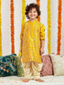 Boy's' Mustard Kurta And Patiala Set