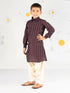 Boy's' Purple Kurta And Patiala Set