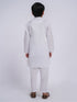Boy's' White Kurta And Pyjama Set