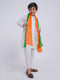 Boy's' White Kurta And Pyjama And Dupatta Set