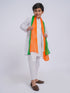 Boy's' White Kurta And Pyjama And Dupatta Set