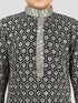Boy's' Black Kurta And Pyjama Set