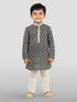 Boy's' Black Kurta And Pyjama Set