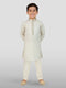 Boy's Off White Kurta And Pyjama Set