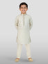 Boy's Off White Kurta And Pyjama Set