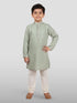Boy's' Pista Green Kurta And Pyjama Set