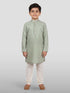 Boy's' Pista Green Kurta And Pyjama Set