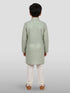 Boy's' Pista Green Kurta And Pyjama Set