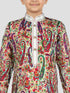 Boy's Cream Crepe Kurta And Pyjama Set