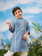 Boy's' Blue Kurta And Pyjama Set
