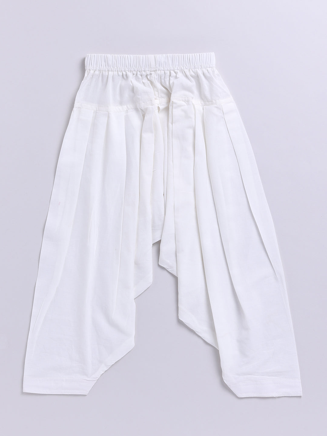 Boy's Yellow Floral Linen Slub Kurta Patiala Set