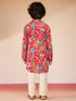 Boys Pink Cotton Kurta Pajama Set