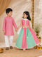 Boys Pink Linen Slub Kurta Pyjama Set
