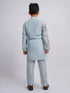 Boy's' Aqua Kurta And Pyjama Set